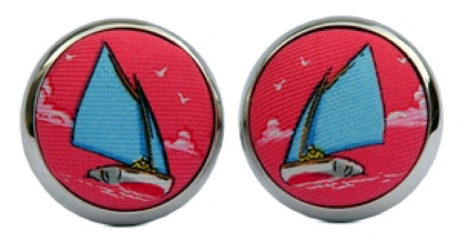 Aboat Time: Cufflinks - Coral