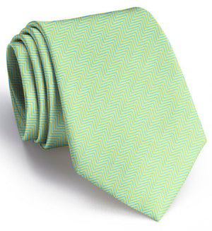 American Made Collared Greens Tie Yellow/Blue Made in the USA