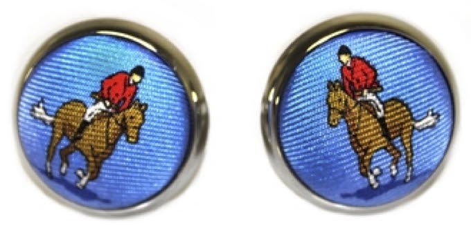 In The Pinks: Cufflinks - Blue