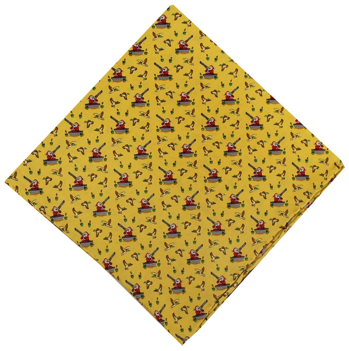 American Made Collared Greens Pocket Squares Yellow Made in the USA