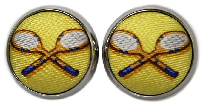 What a Racket: Cufflinks - Yellow