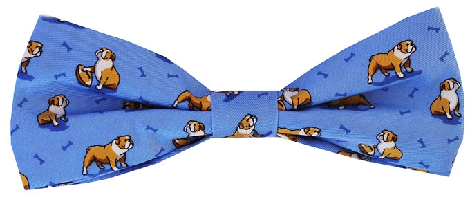 Bulldog Bonanza: Boys Bow Tie - Blue