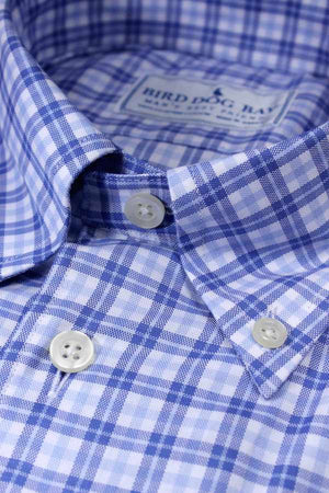 Aberdeen: Button Down Shirt - Blue/Blue (S)