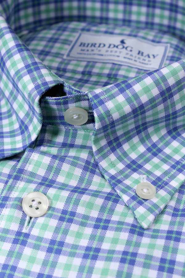 Aberdeen: Button Down Shirt - Green/Blue