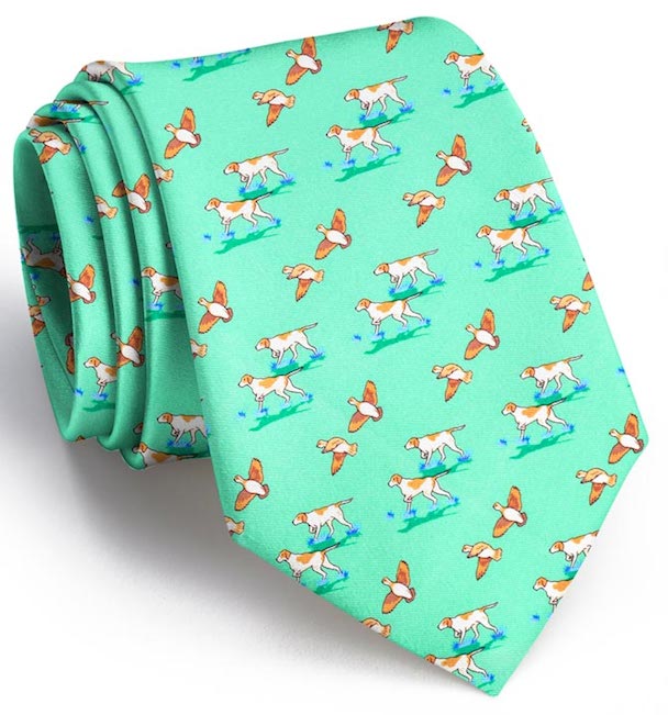 Quail Hunt: Boys Tie - Mint