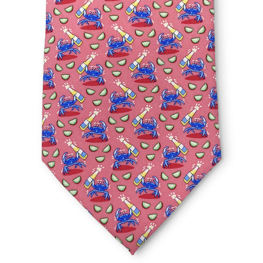 Drunken Crab: Tie - Coral