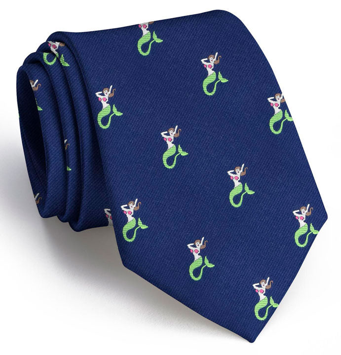 Mermaid: Tie - Navy