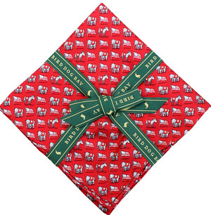 American Made Collared Greens Pocket Squares Red Made in the USA