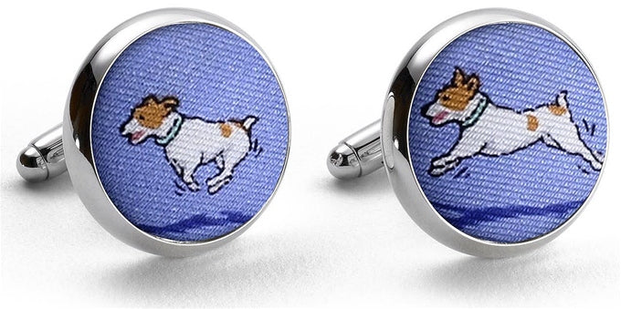 Playing Jacks: Cufflinks - Blue