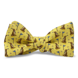 Dogleg on Six: Bow Tie - Yellow/Chocolate