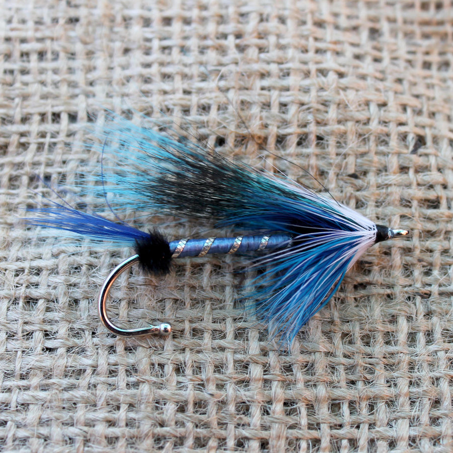 American Made Collared Greens Fly Fishing Lapel Pins Blue Made in the USA