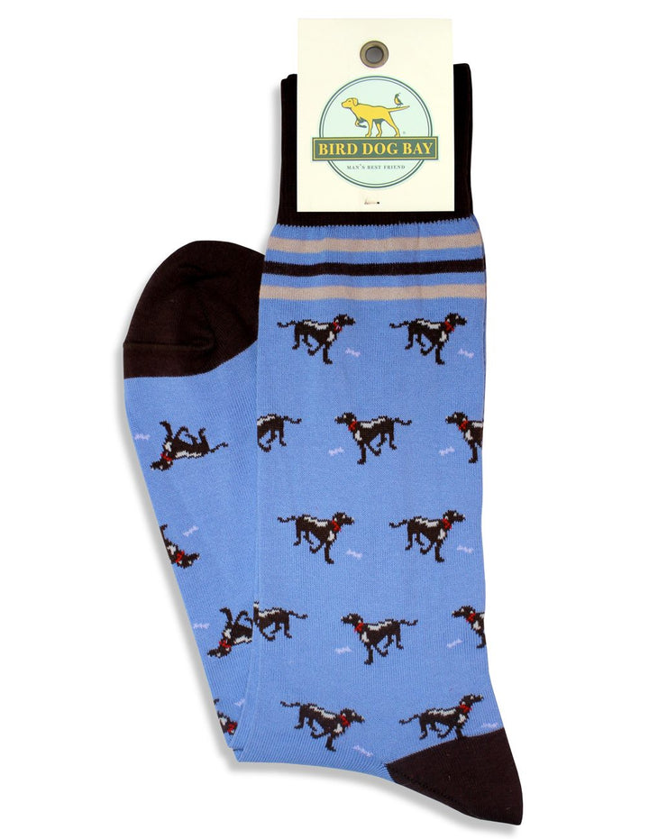 American Made Collared Greens Socks Blue Made in the USA