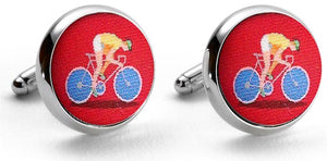 Bicycle Race: Cufflinks - Red