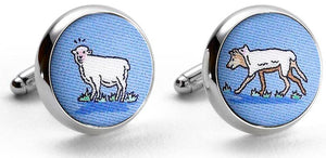 Wolf in Sheep's Clothing: Cufflinks - Blue