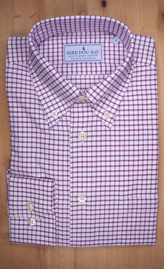 Sutherland: Button Down Shirt - Plum