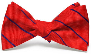 Sheffield Stripe: Bow Tie - Red/Blue