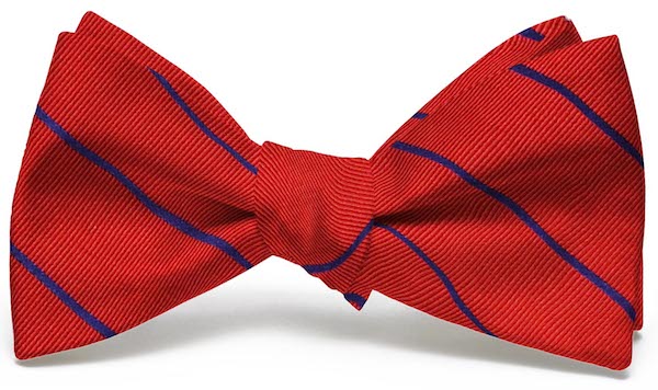 Sheffield Stripe: Bow Tie - Red/Blue