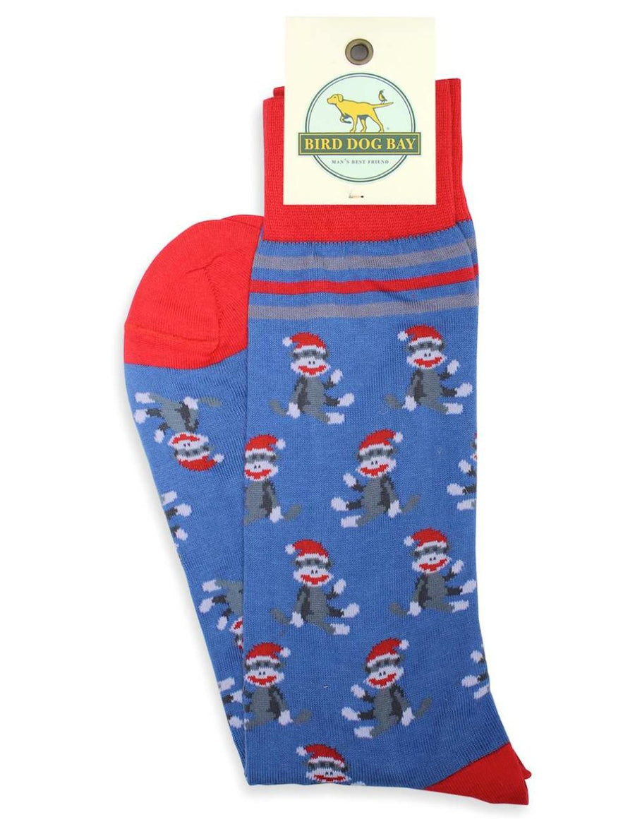 American Made Collared Greens Socks Blue Made in the USA