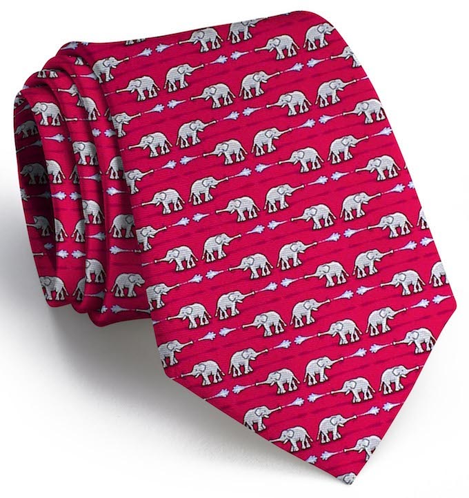 Elephant Bath: Tie - Red