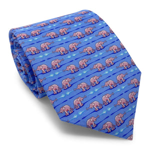 Elephant Bath: Tie - Blue
