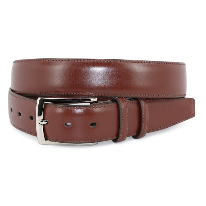 Italian Burnished Calfskin: Belt - Cognac Italian Burnished Calfskin: Belt - Cognac