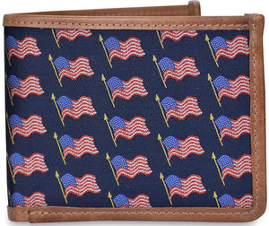 American Made Collared Greens Wallets Navy Made in the USA