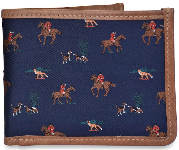 American Made Collared Greens Wallets Navy Made in the USA