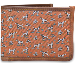 American Made Collared Greens Wallets Orange Made in the USA