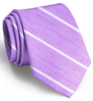 American Made Collared Greens Tie Violet/White Made in the USA