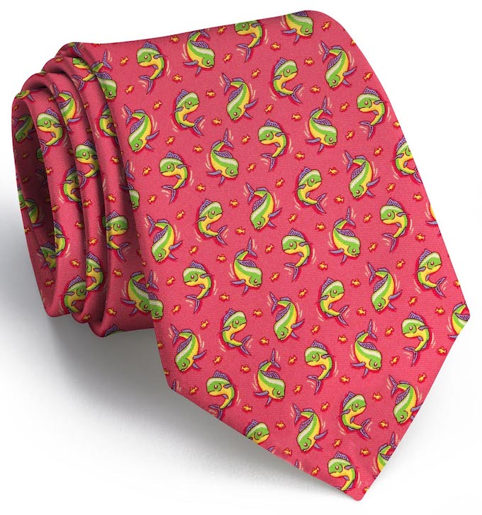 Mahi Madness: Boys Tie - Fuchsia