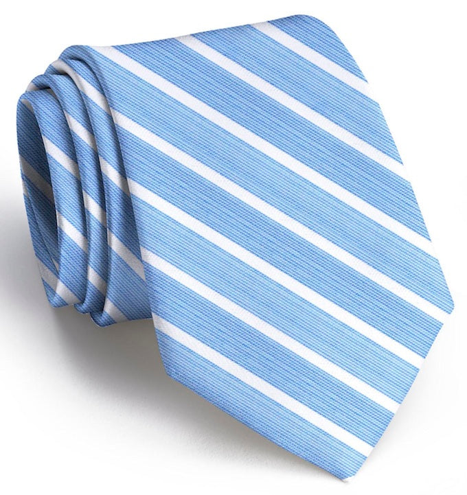 American Made Collared Greens Tie Blue/White Made in the USA