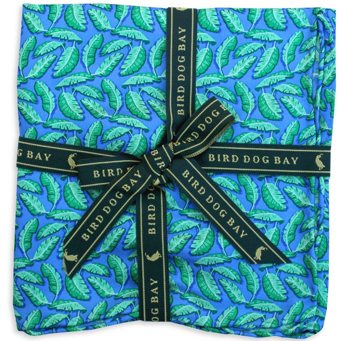 American Made Collared Greens Pocket Squares Blue Made in the USA