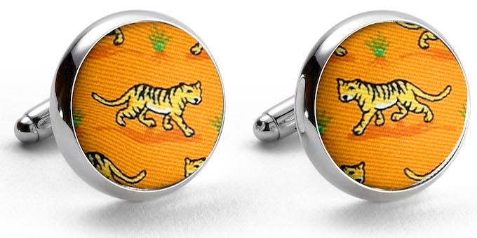 Tiger Tales: Cufflinks - Orange