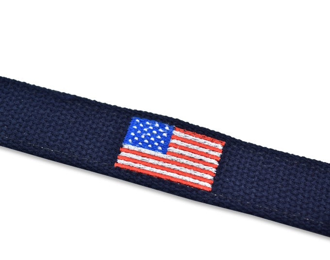 Star Spangled: Embroidered Belt - Navy