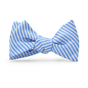 Chapman Stripe: Bow Tie - Light Blue