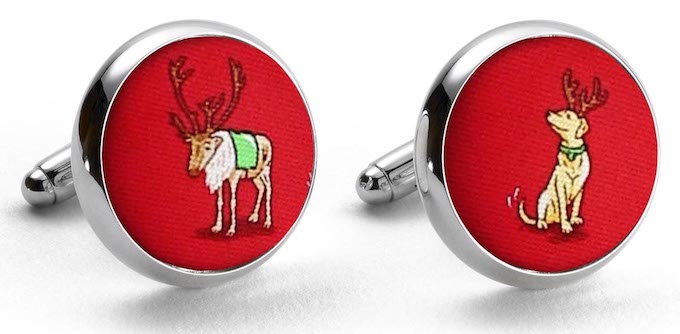 Reindeer Love: Cufflinks - Red