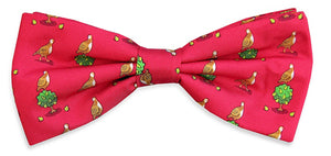 Patrtridge in a Pear Tree: Boys Bow Tie - Red