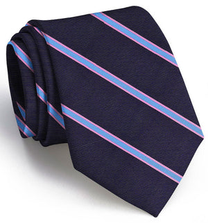 American Made Collared Greens Tie Navy Made in the USA