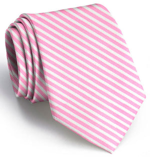 Chapman Stripe: Tie - Pink/White