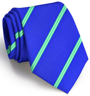 American Made Collared Greens Tie Mid Blue Made in the USA