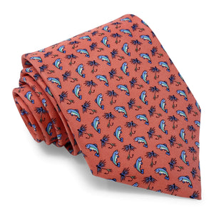 Gone Fishin': Tie - Coral