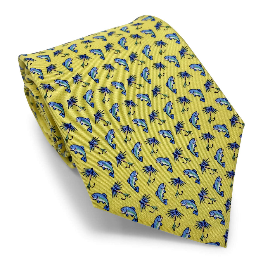 Gone Fishin': Tie - Yellow