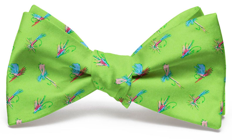 Hooked on Flies: Bow Tie - Lime