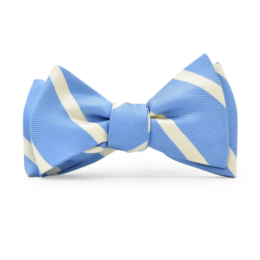 Beau Brummel Stripe: Bow Tie - Light Blue