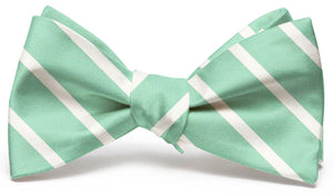 American Made Collared Greens Bow Tie Mint Made in the USA