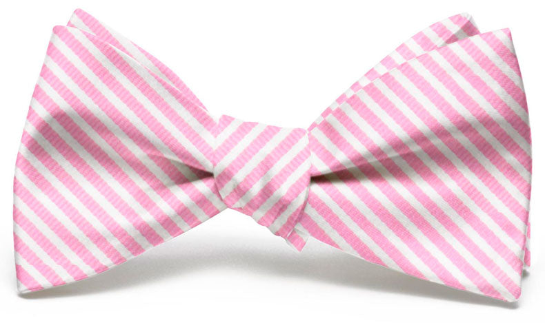 Chapman Stripe: Bow Tie - Pink