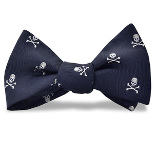 Skull & Crossbones: Bow Tie - Black