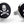 Load image into Gallery viewer, Skull &amp; Crossbones: Woven Silk Cuffllinks - Black
