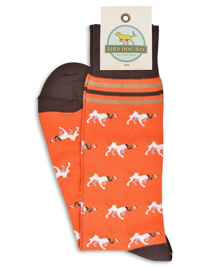 American Made Collared Greens Socks Orange Made in the USA