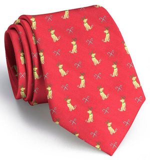 Santa's Helper Club Tie: Tie - Red